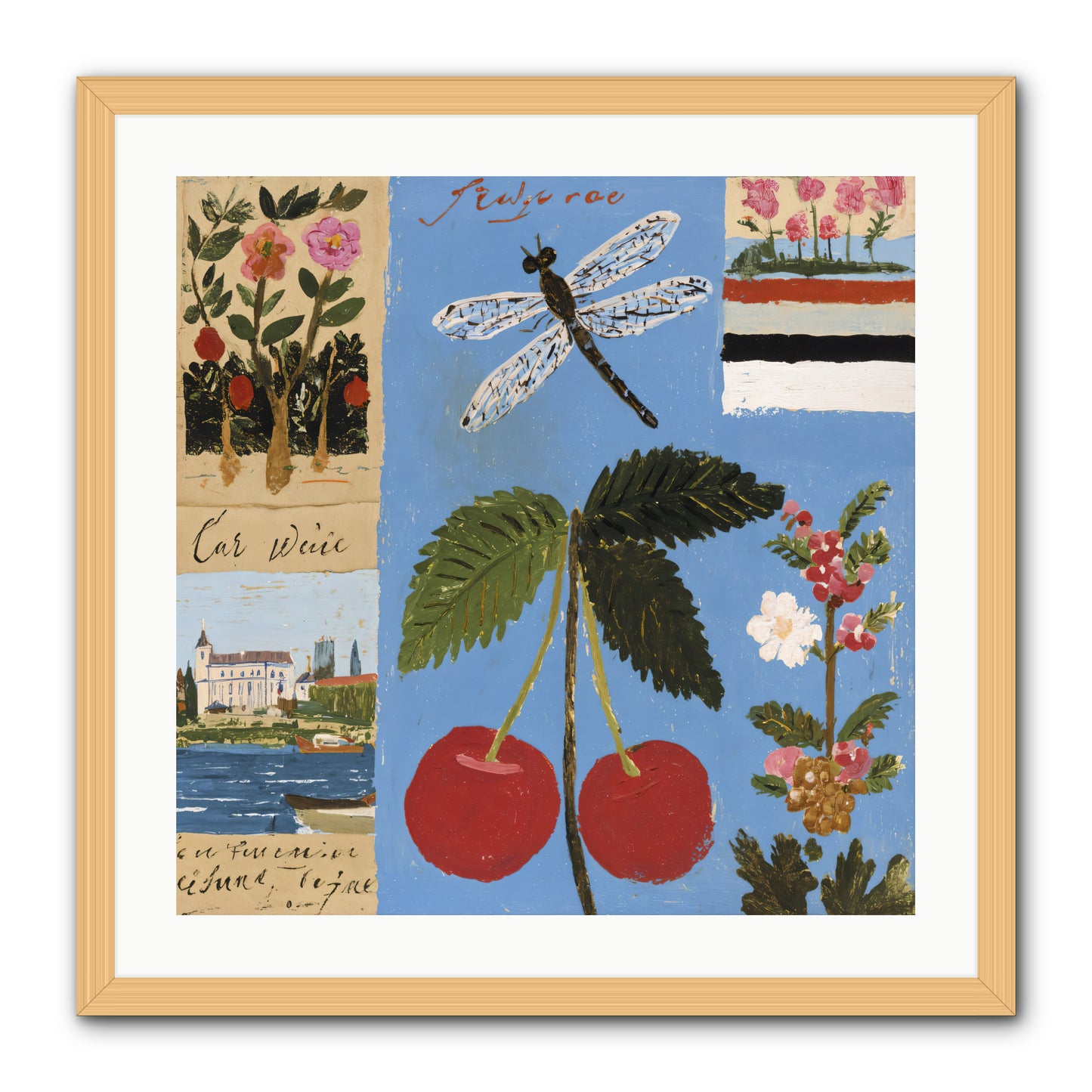 An Avid Seeker -- Framed Print - Natural 24x24