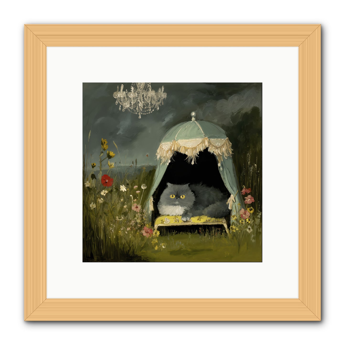 An Unscheduled Adventure -- Framed Print - Natural 10x10
