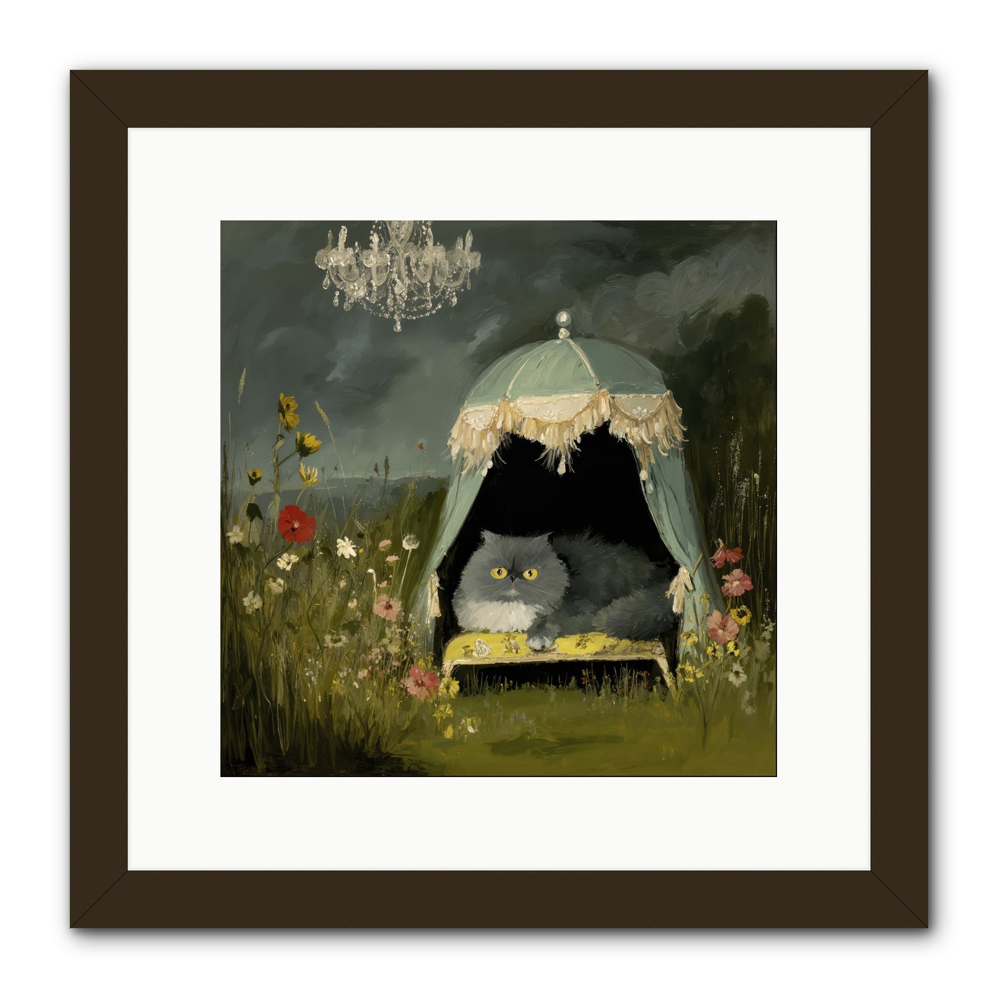 An Unscheduled Adventure -- Framed Print - Black 12x12