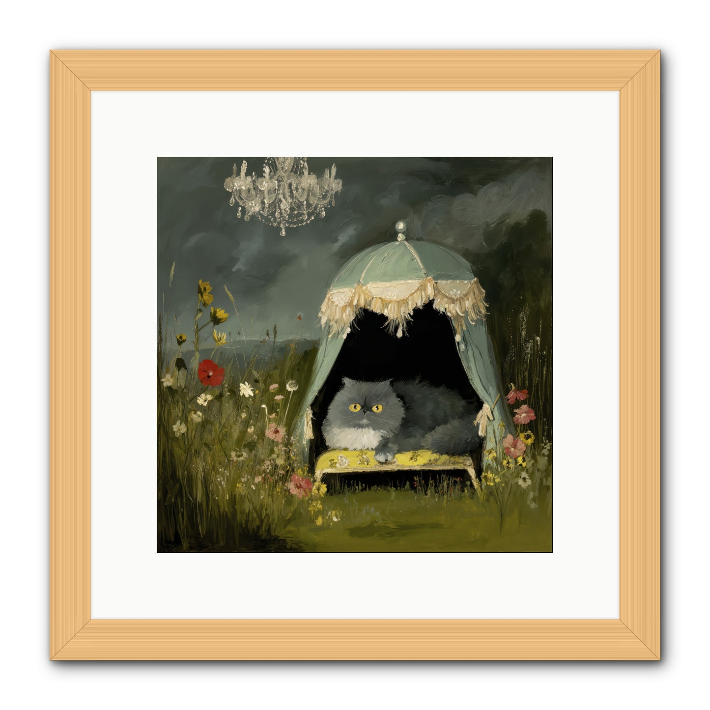 An Unscheduled Adventure -- Framed Print - Natural 12x12
