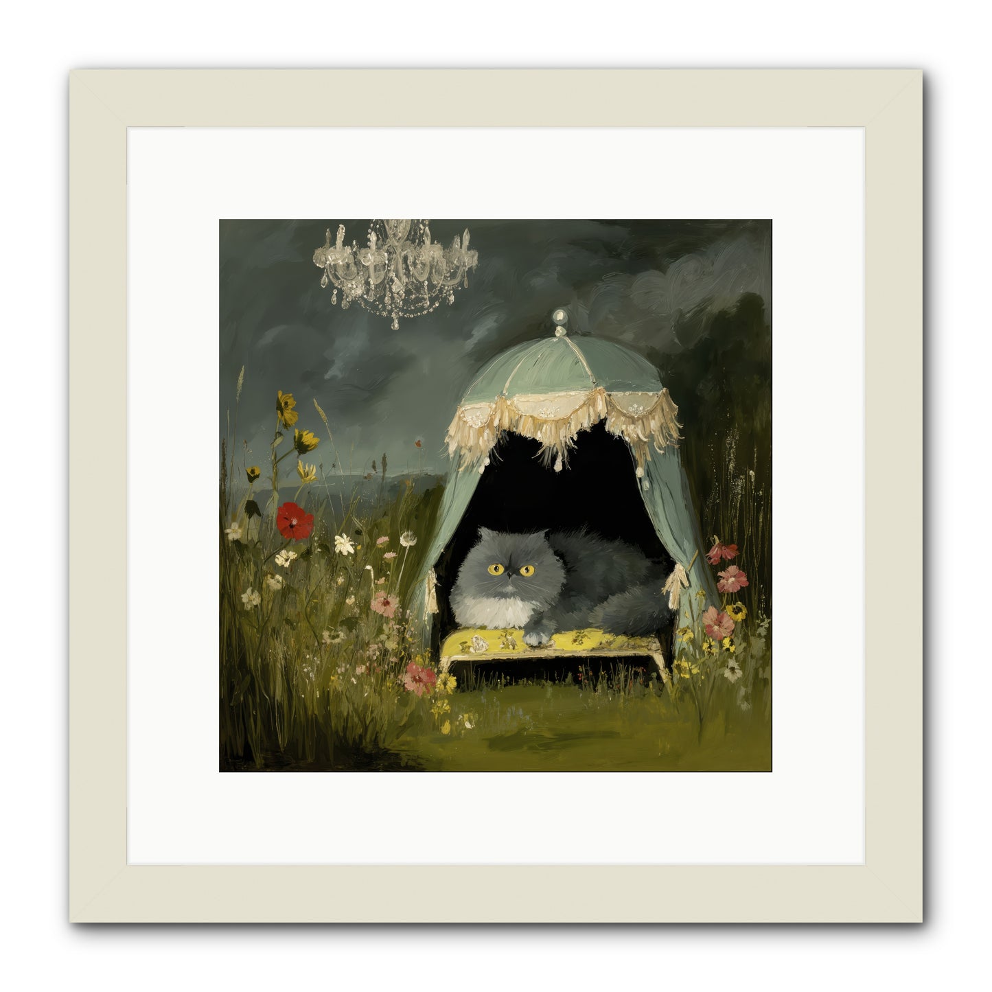 An Unscheduled Adventure -- Framed Print - White 12x12