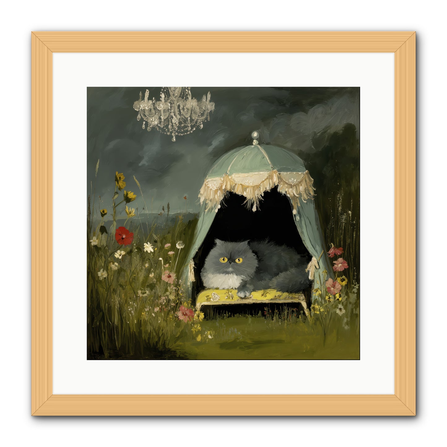 An Unscheduled Adventure -- Framed Print - Natural 16x16