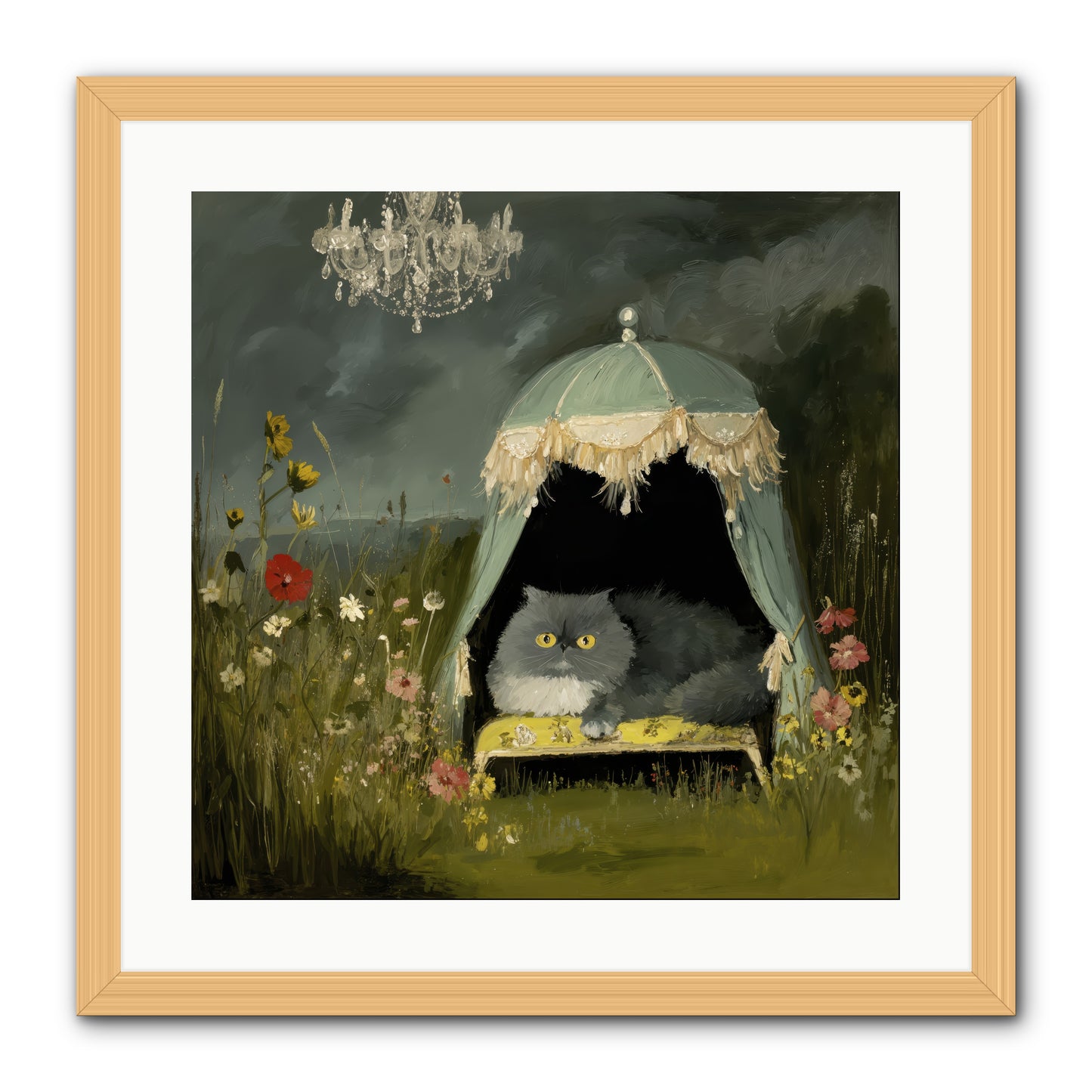 An Unscheduled Adventure -- Framed Print - Natural 20x20