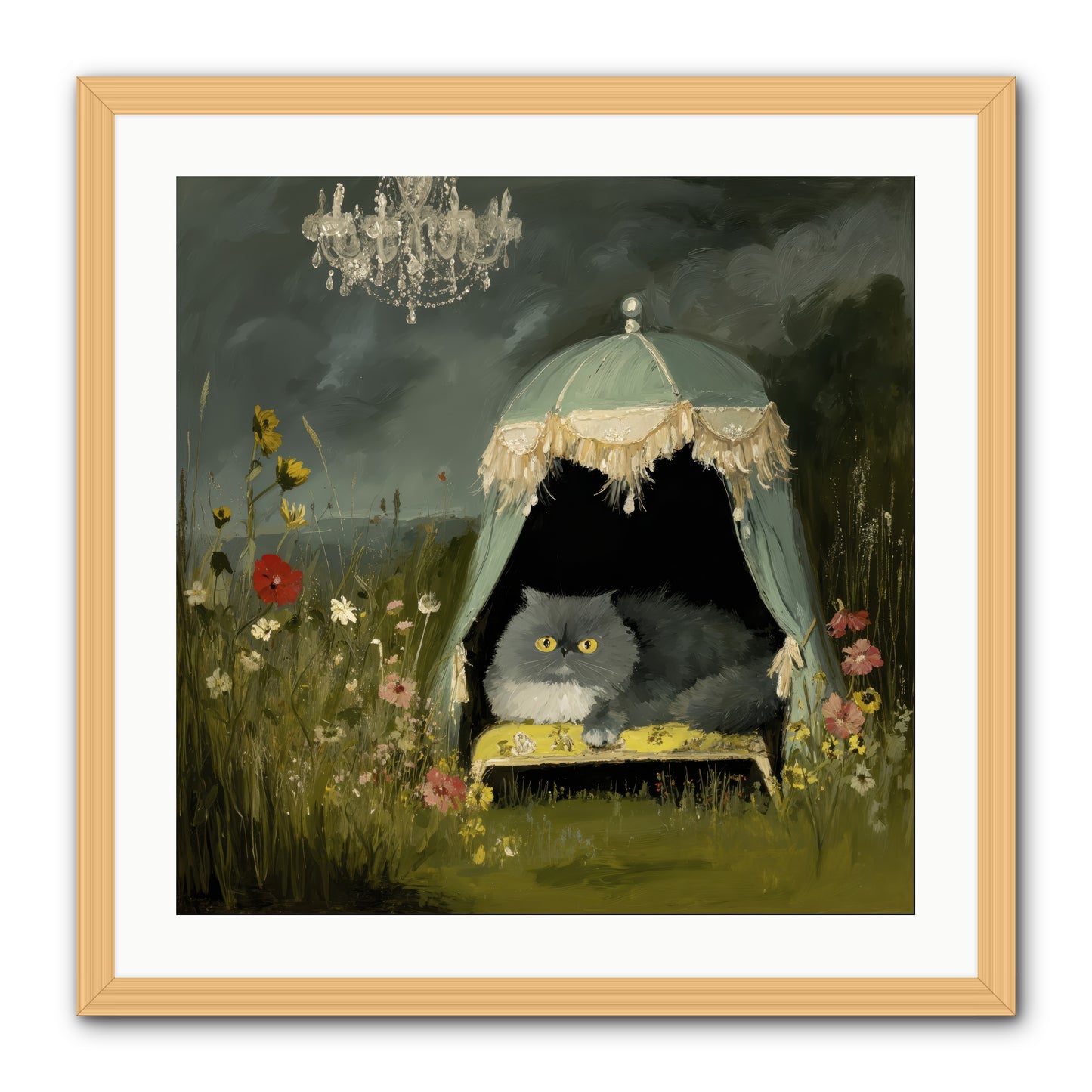 An Unscheduled Adventure -- Framed Print - Natural 24x24