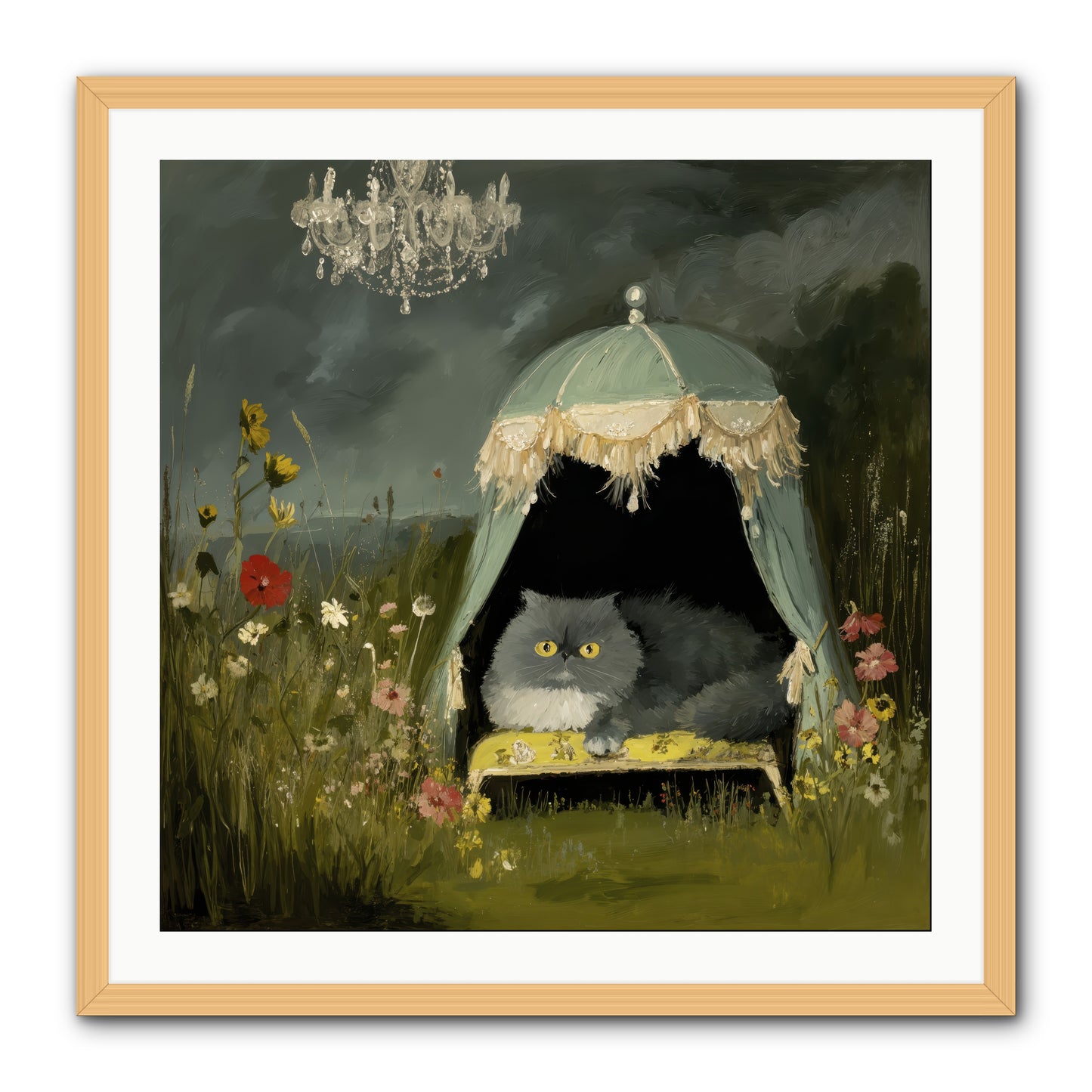 An Unscheduled Adventure -- Framed Print - Natural 30x30
