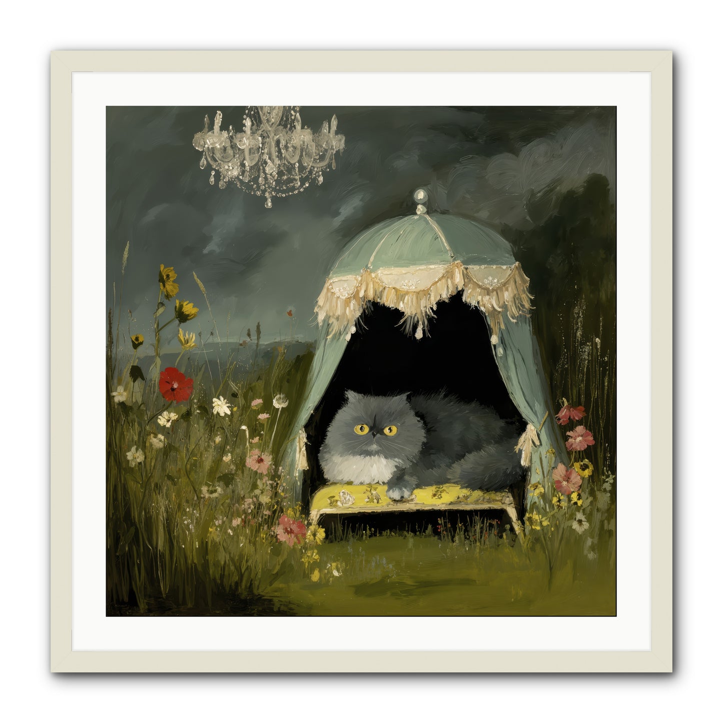 An Unscheduled Adventure -- Framed Print - White 30x30