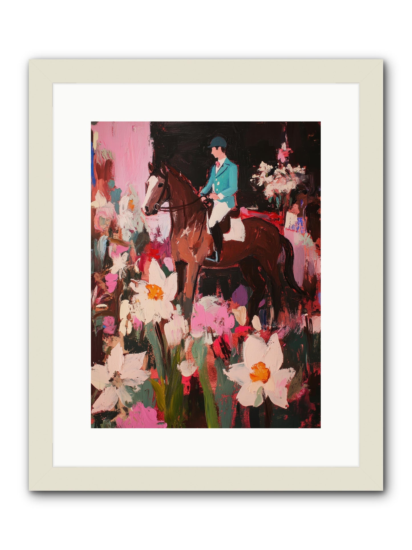 Ancestral Whisper -- Framed Print - White 12x16