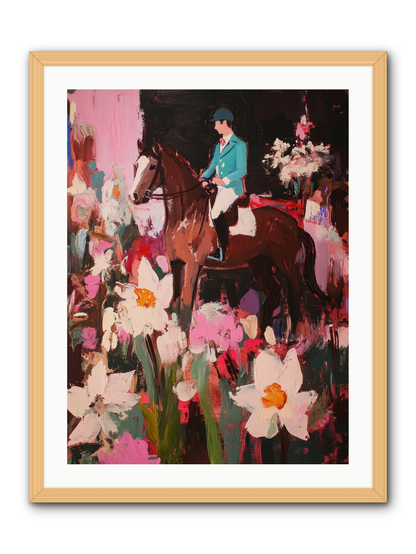 Ancestral Whisper -- Framed Print - Natural 24x32