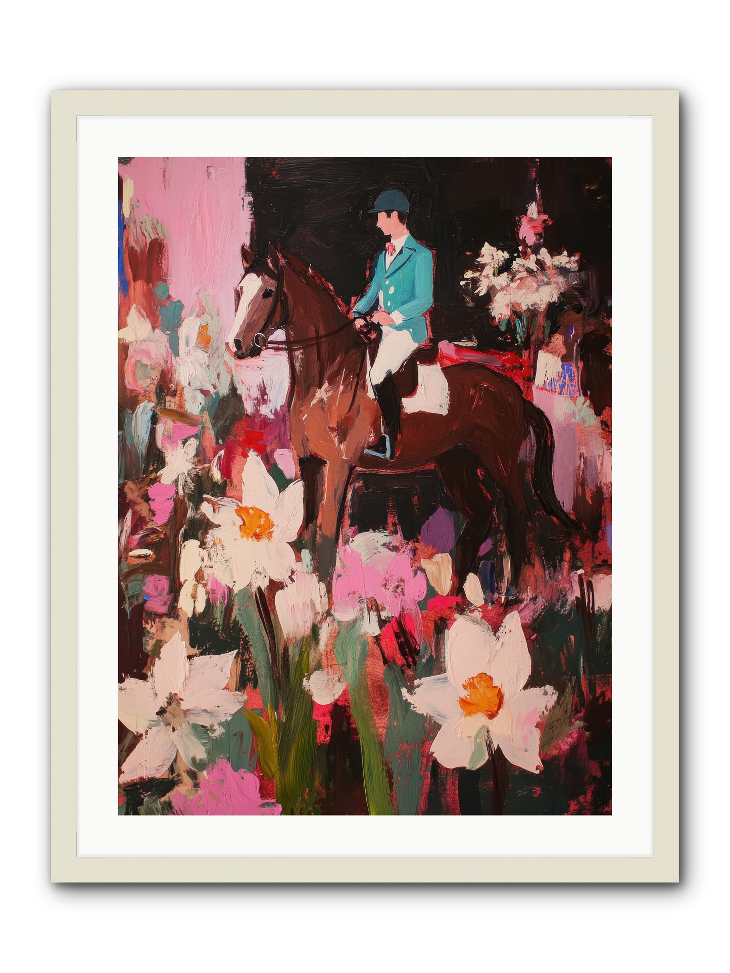Ancestral Whisper -- Framed Print - White 24x32