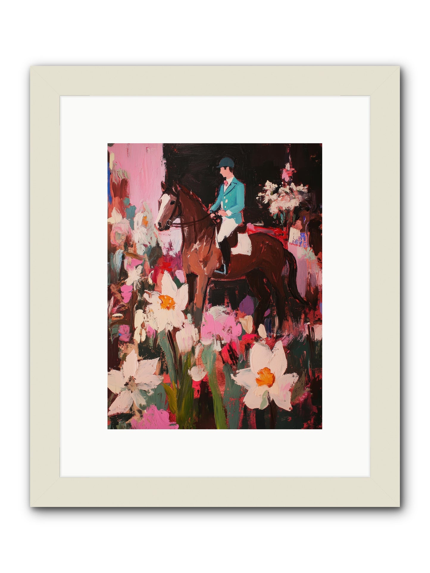 Ancestral Whisper -- Framed Print - White 9x12