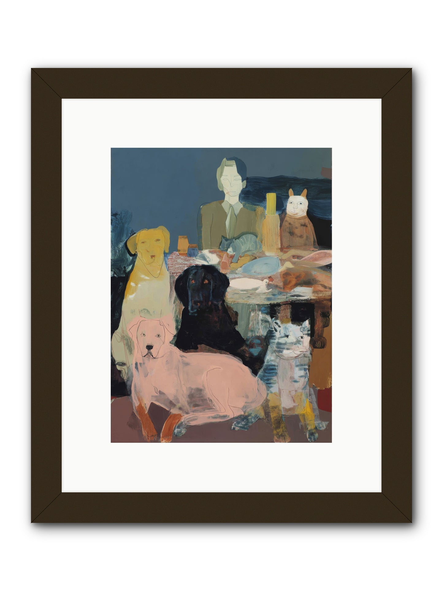 Anchored -- Framed Print - Black 9x12