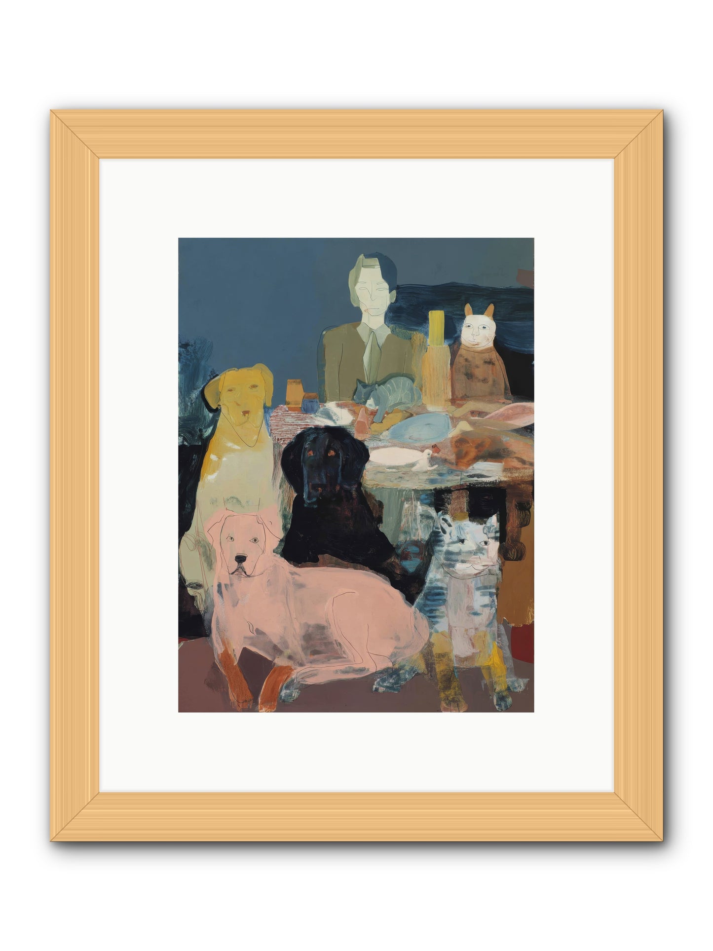 Anchored -- Framed Print - Natural 9x12