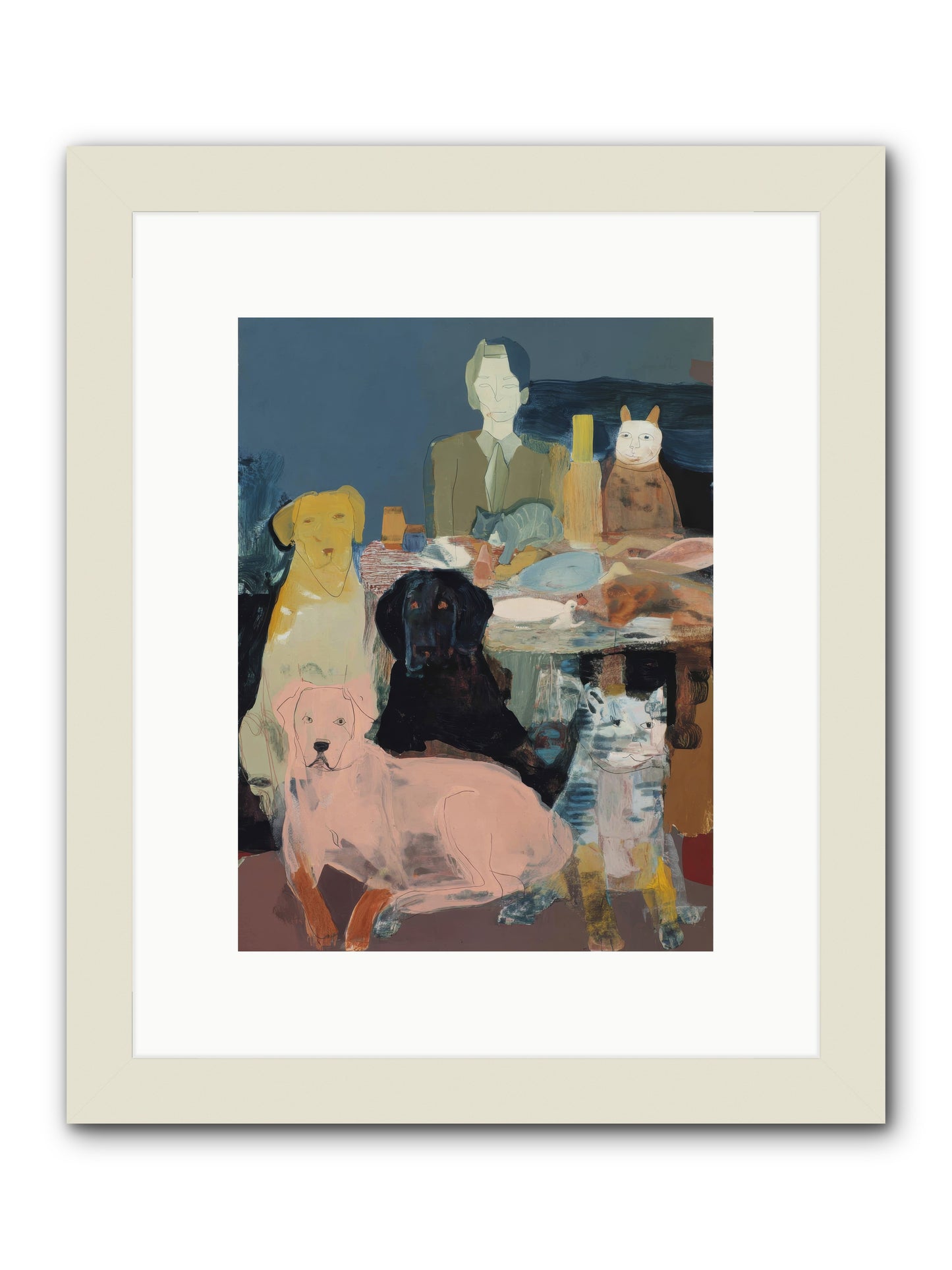 Anchored -- Framed Print - White 9x12