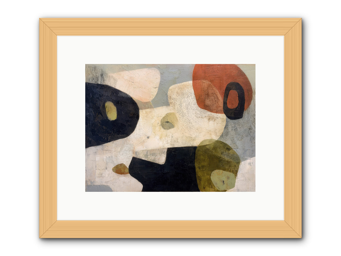Ancient Future -- Framed Print - Natural 12x9
