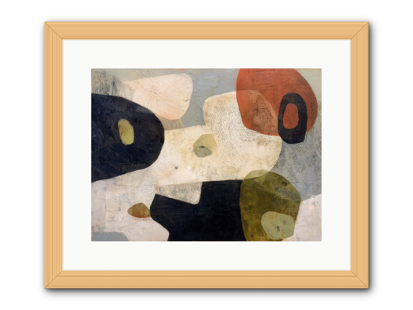Ancient Future -- Framed Print - Natural 16x12