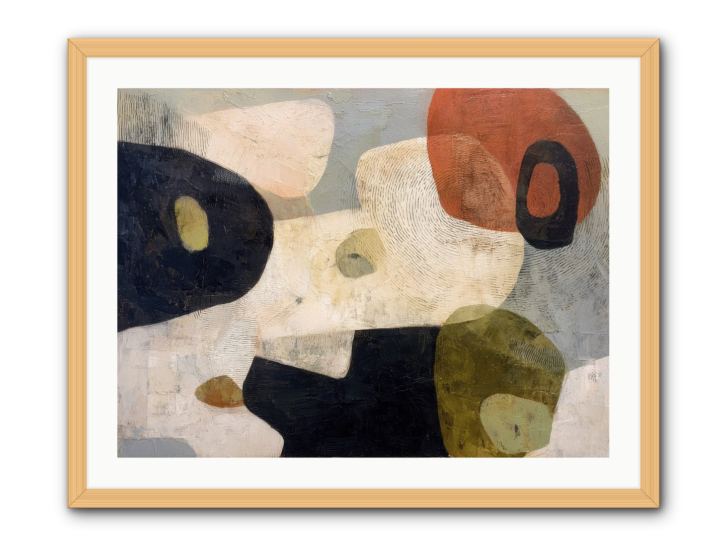 Ancient Future -- Framed Print - Natural 32x24
