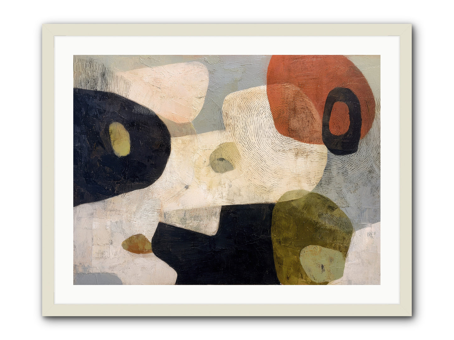 Ancient Future -- Framed Print - White 32x24