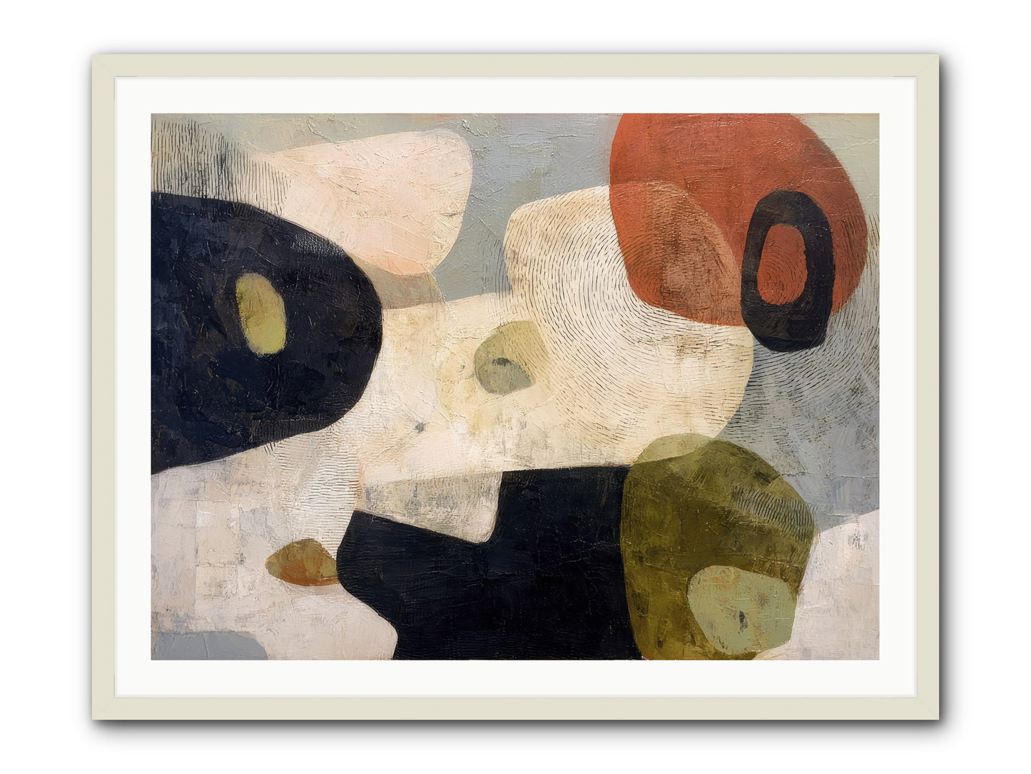 Ancient Future -- Framed Print - White 40x30