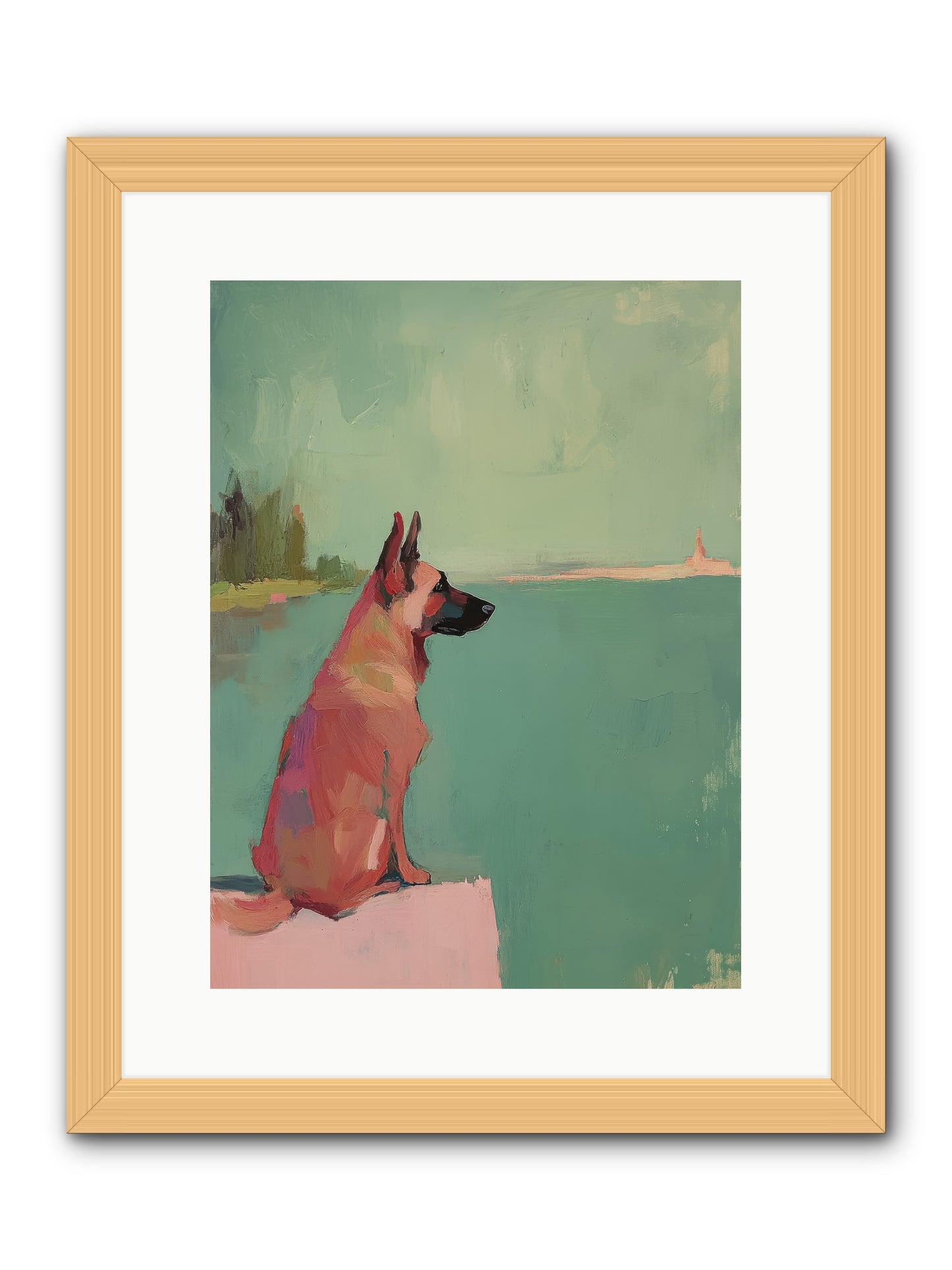 Ancient Mariner -- Framed Print - Natural 12x16