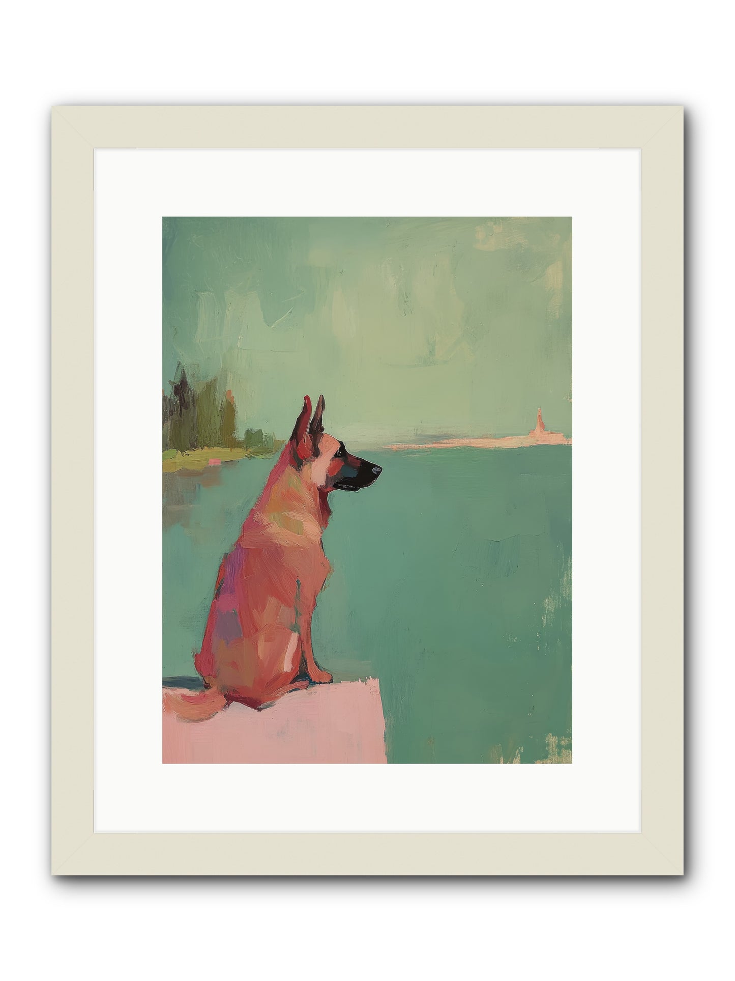 Ancient Mariner -- Framed Print - White 12x16