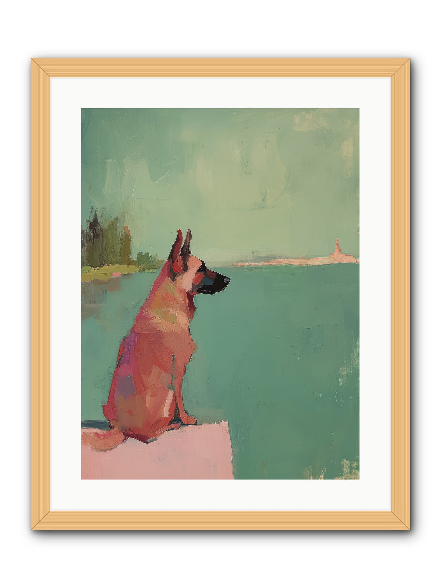 Ancient Mariner -- Framed Print - Natural 18x24