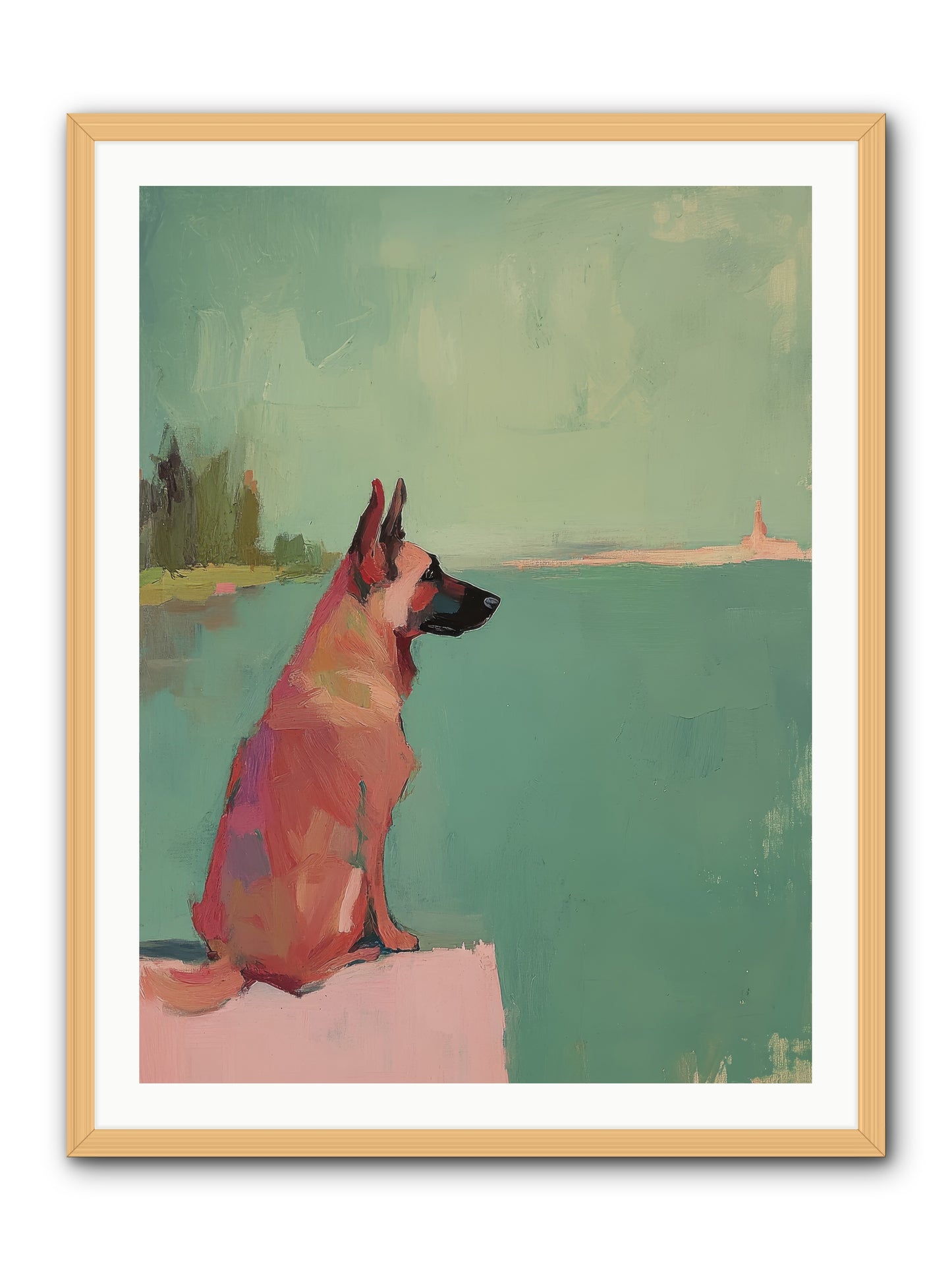 Ancient Mariner -- Framed Print - Natural 30x40