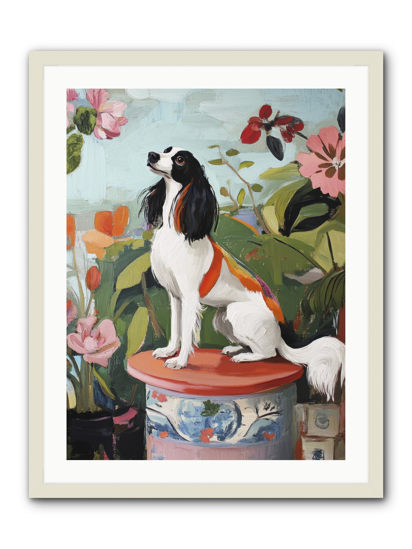Angel in Disguise -- Framed Print - White 24x32