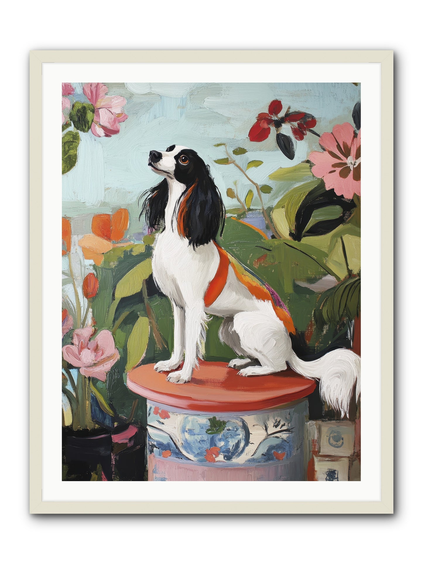 Angel in Disguise -- Framed Print - White 30x40