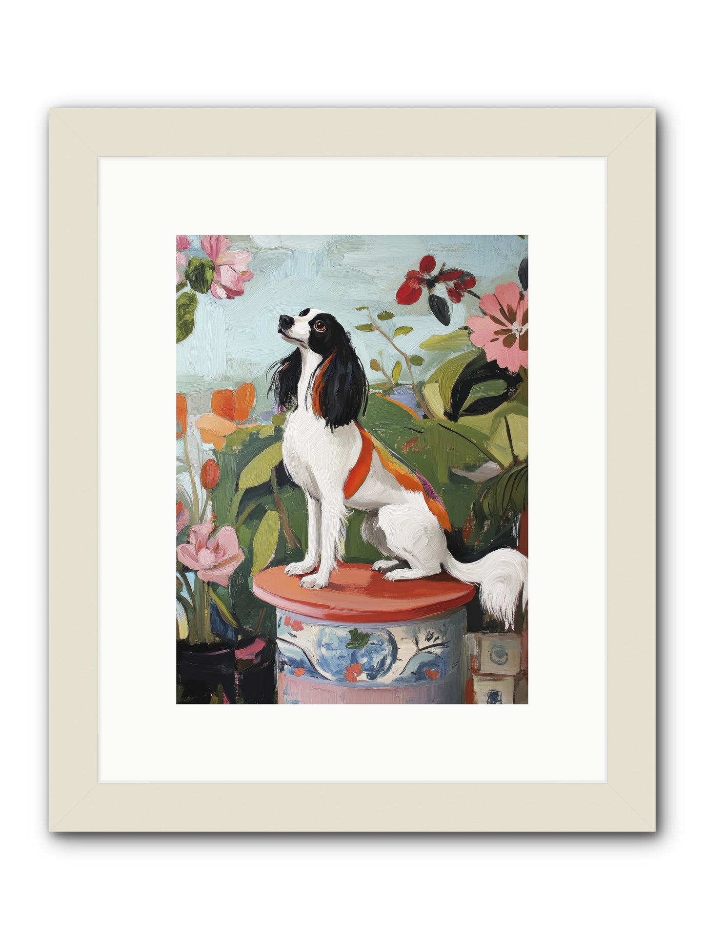 Angel in Disguise -- Framed Print - White 9x12