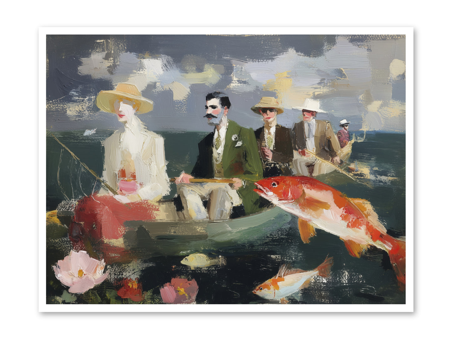 Angler's Aspirations -- Loose Canvas Print 48x36