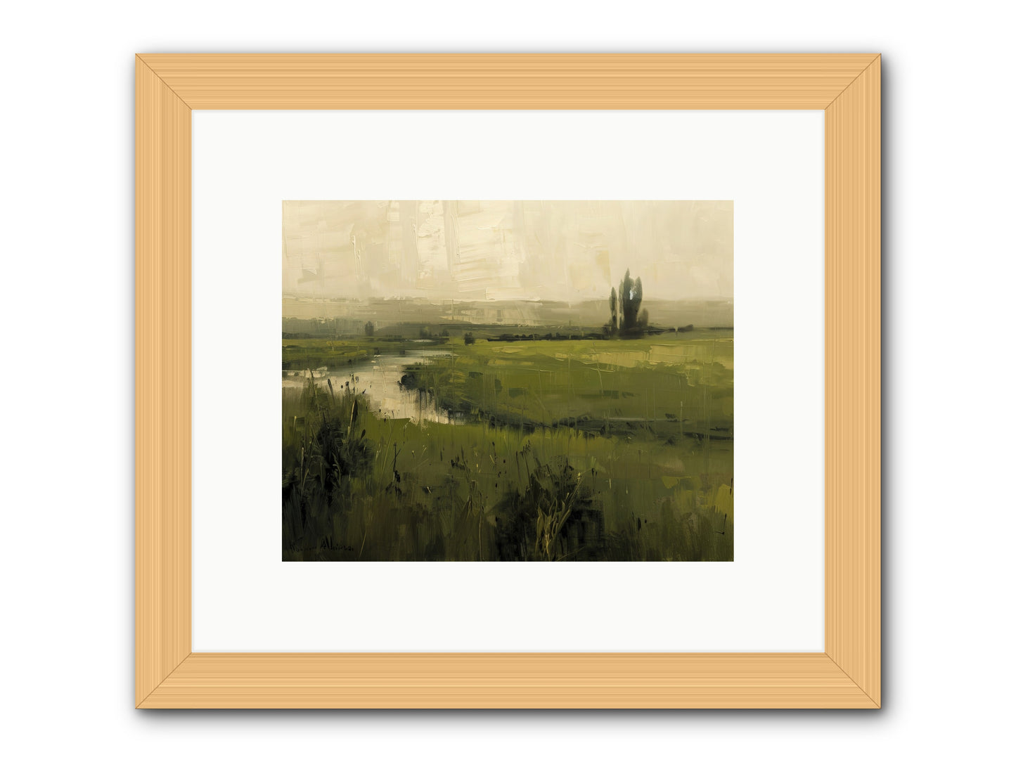 Anthology Of Echoes -- Framed Print - Natural 10x8