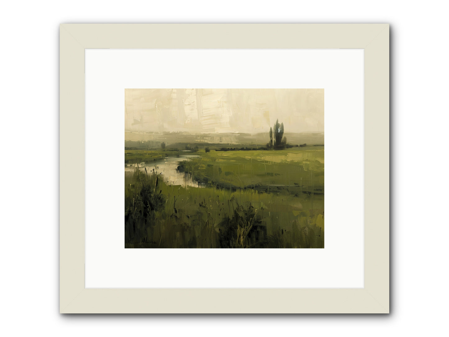 Anthology Of Echoes -- Framed Print - White 10x8