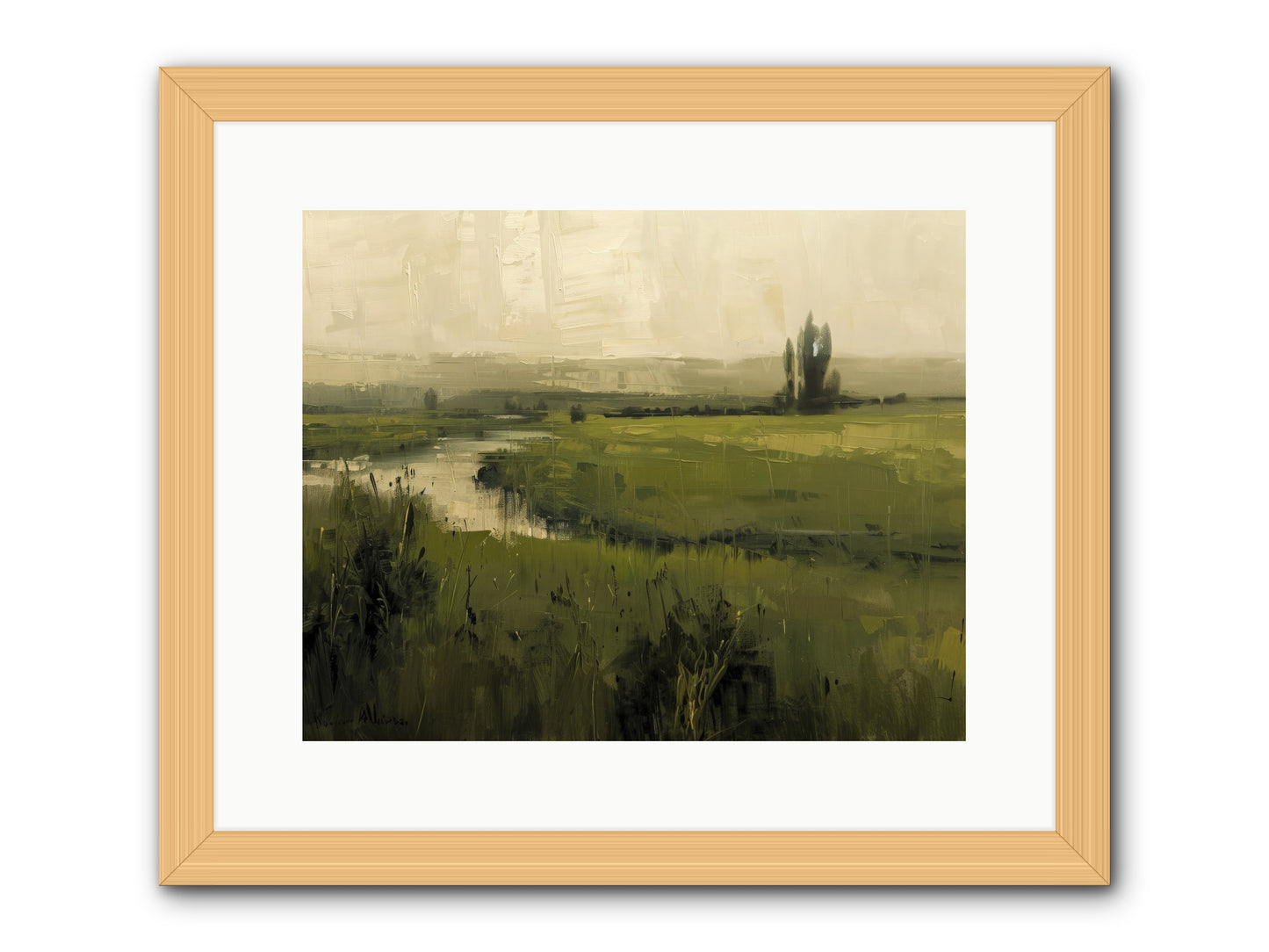 Anthology Of Echoes -- Framed Print - Natural 15x12