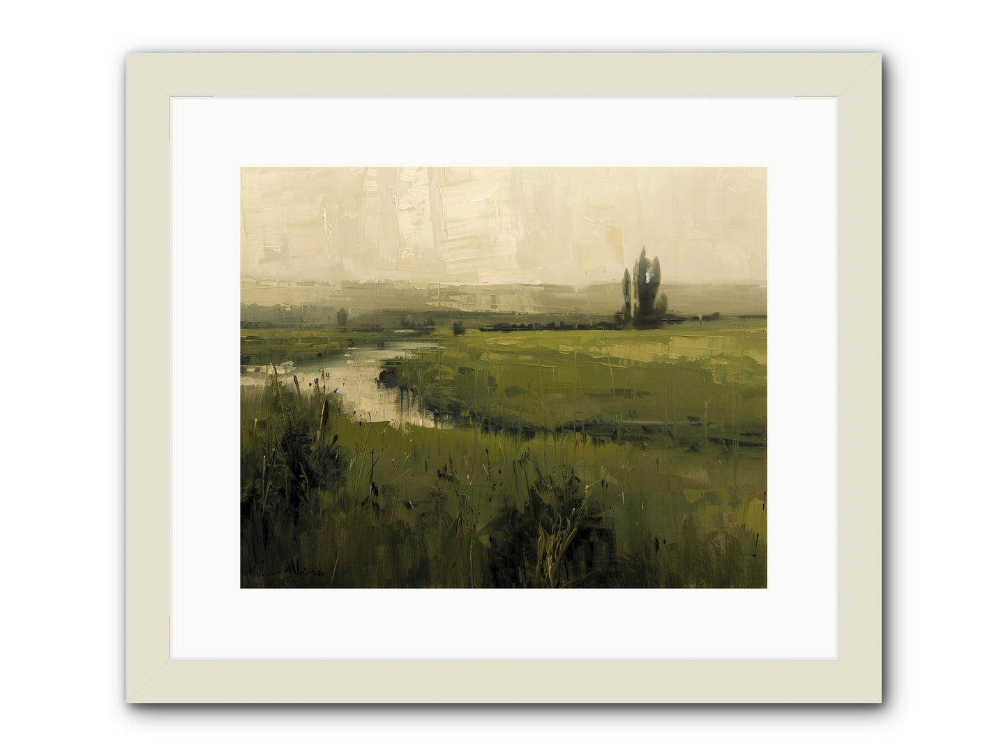 Anthology Of Echoes -- Framed Print - White 15x12