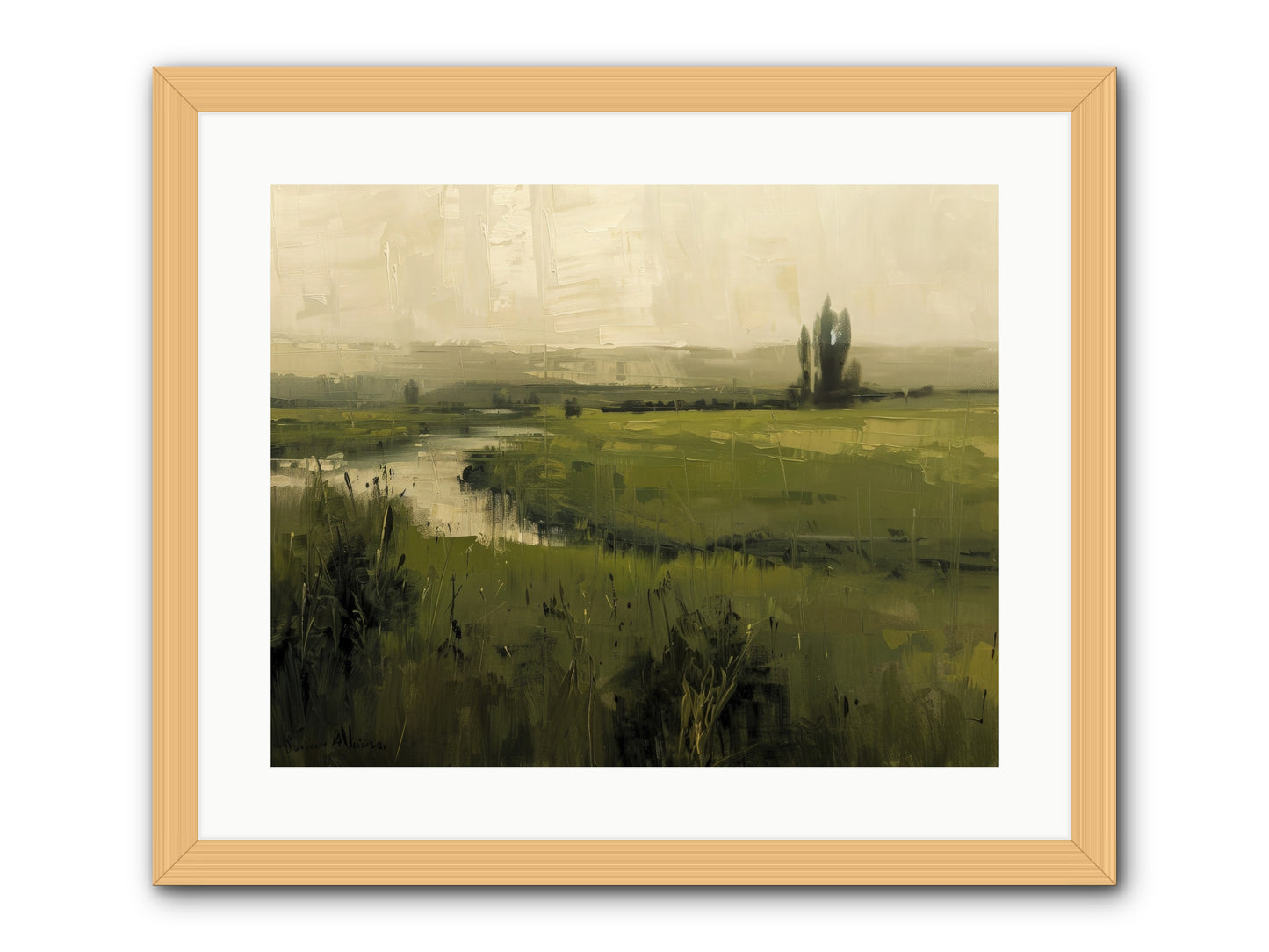 Anthology Of Echoes -- Framed Print - Natural 20x16