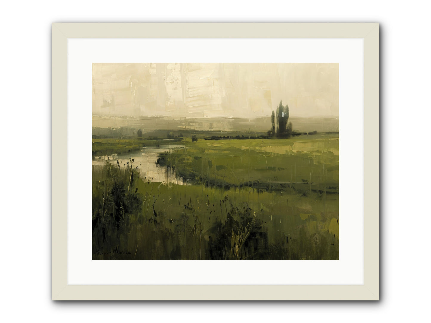 Anthology Of Echoes -- Framed Print - White 20x16