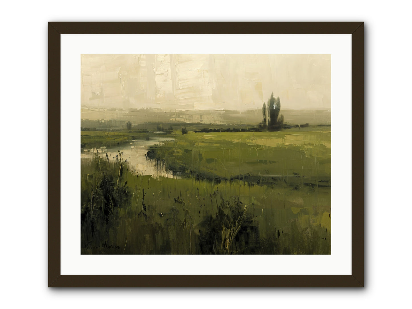 Anthology Of Echoes -- Framed Print - Black 25x20