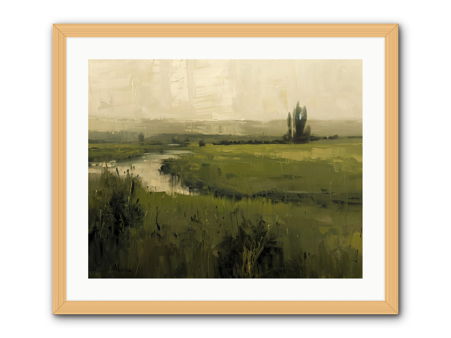 Anthology Of Echoes -- Framed Print - Natural 25x20