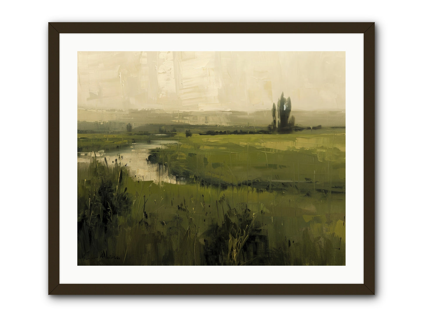 Anthology Of Echoes -- Framed Print - Black 30x24