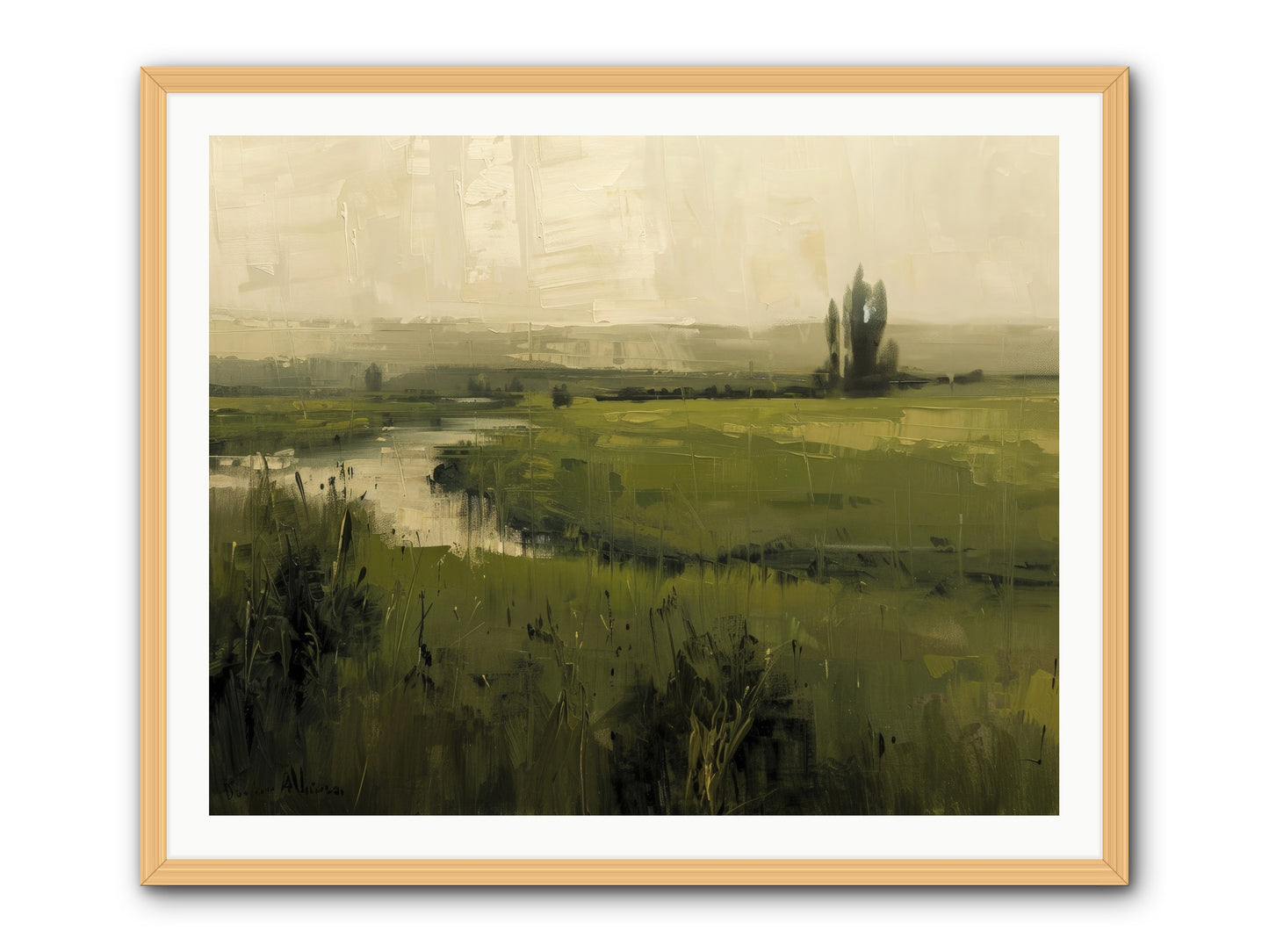 Anthology Of Echoes -- Framed Print - Natural 40x32