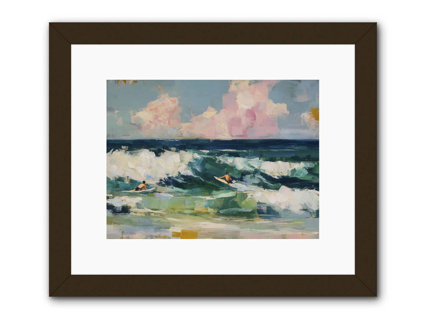 Anticipation's Edge -- Framed Print - Black 12x9