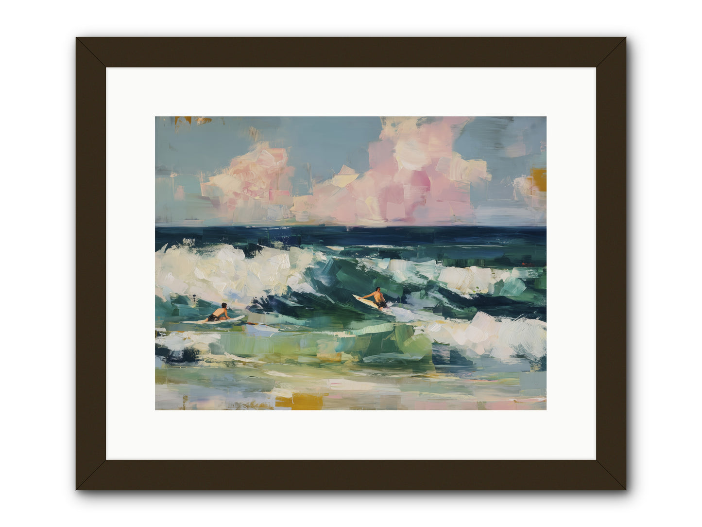 Anticipation's Edge -- Framed Print - Black 16x12