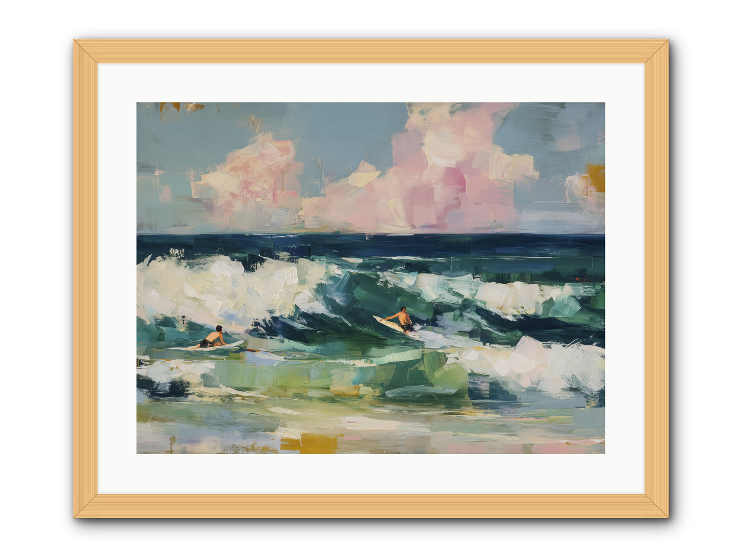 Anticipation's Edge -- Framed Print - Natural 24x18