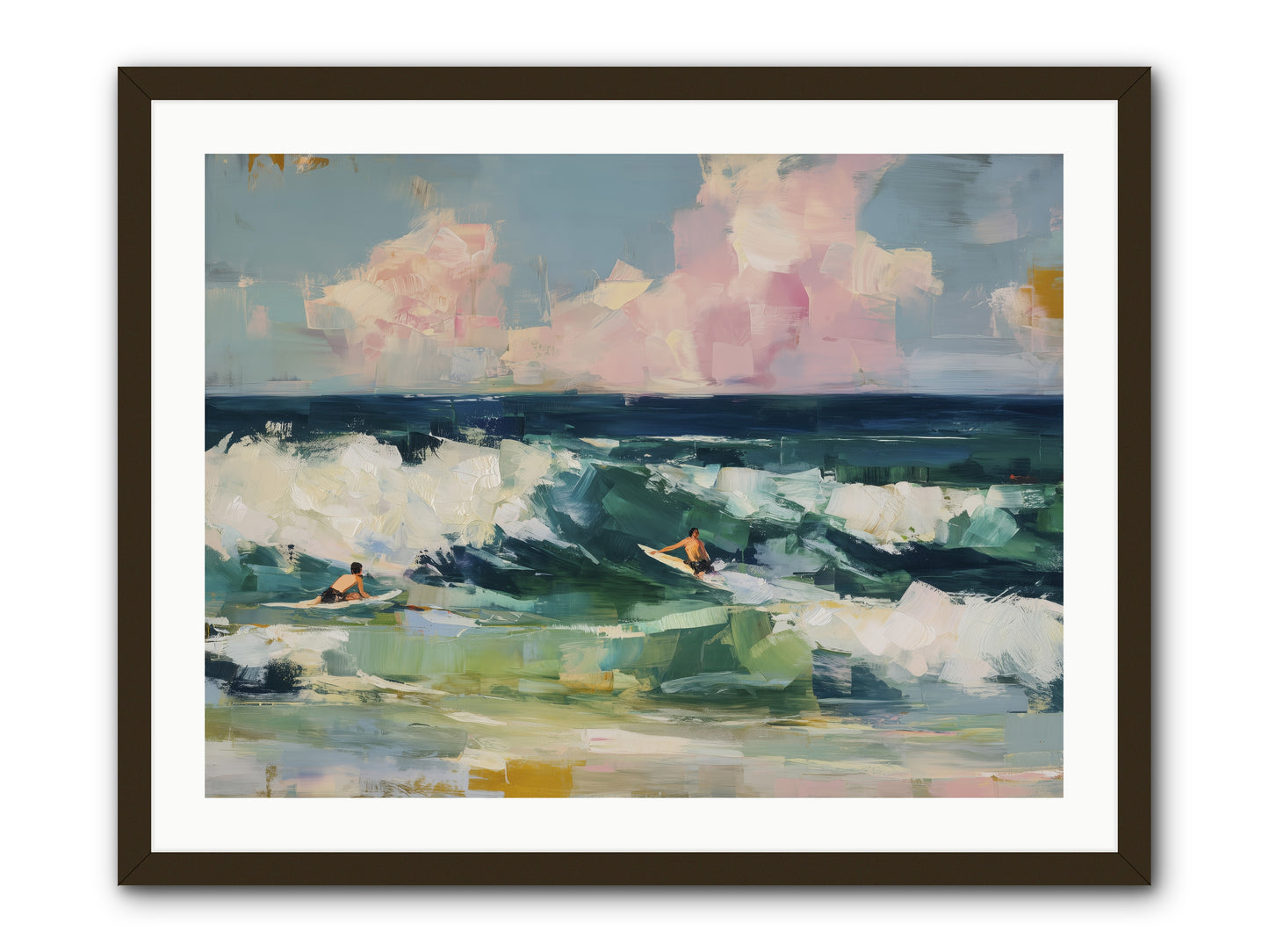 Anticipation's Edge -- Framed Print - Black 32x24