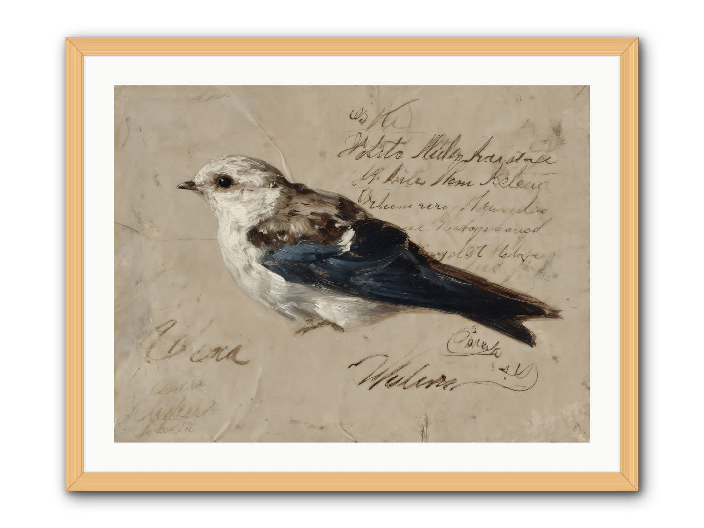 Apollo Rising -- Framed Print - Natural 32x24