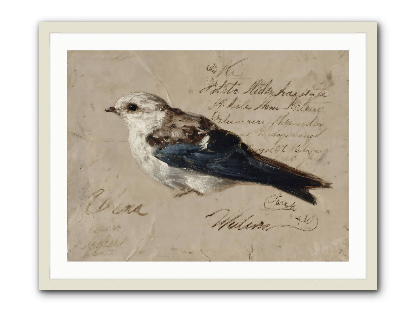 Apollo Rising -- Framed Print - White 32x24