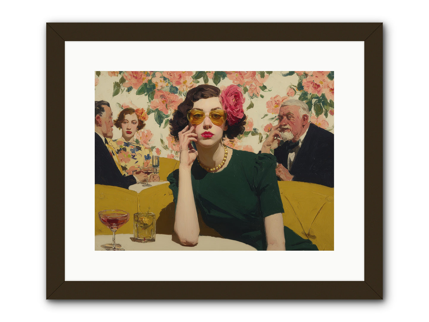 Appearing Interested -- Framed Print - Black 16x12