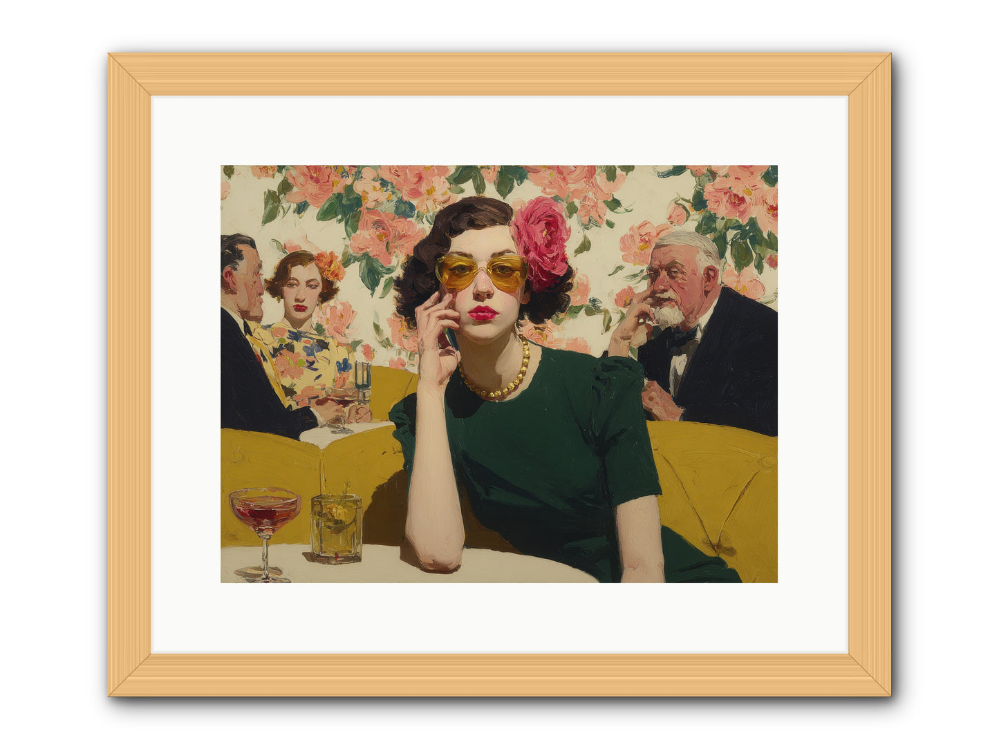 Appearing Interested -- Framed Print - Natural 16x12