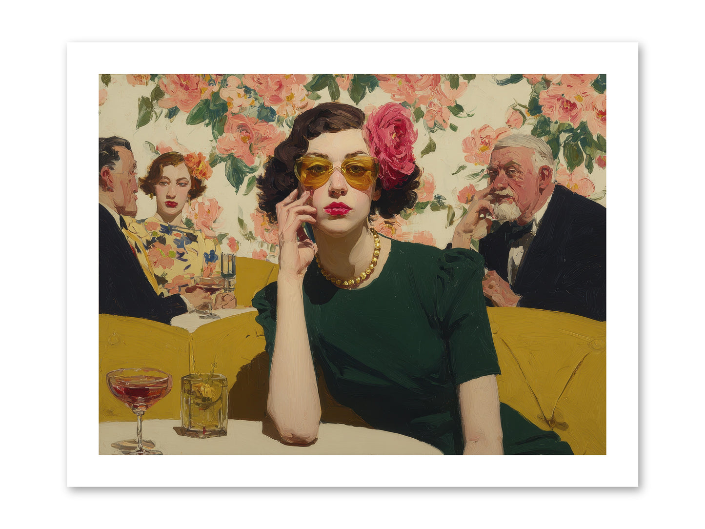 Appearing Interested -- Loose Canvas Print 16x12