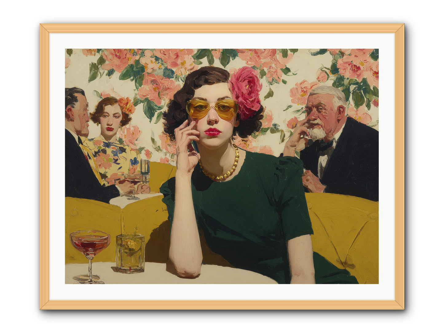 Appearing Interested -- Framed Print - Natural 40x30